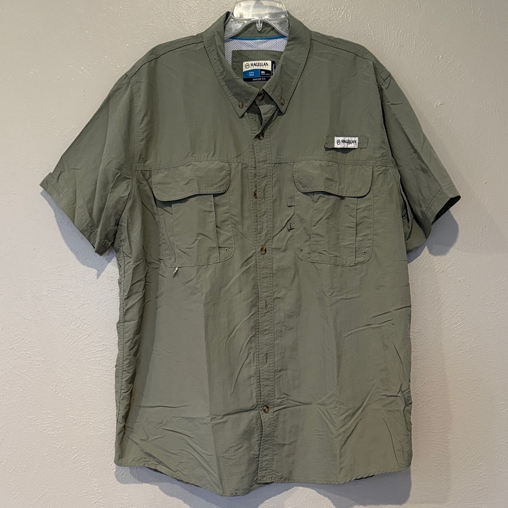 Magellan Outdoors Olive Button Down Shirt